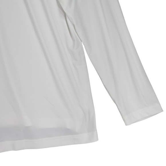 Johnnie-O Men L Long Sleeve Polo Shirt White 123rd US Open LACC 2023 Golf UPF 50 - Picture 15 of 16